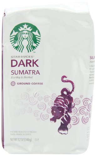 Image of Starbucks Sumatra Ground Coffee, 12 Ounce (Pack of 3)
