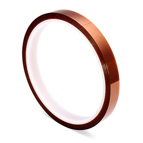 Youmile 5 Tamaño 5 mm 10 mm 20 mm 30 mm 50 mm 30 m / 100 pies BGA Película de alta temperatura Cinta de Kapton de poliimida resistente al calor Resistente al oro Adhesivo