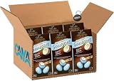 Crispo Ovetti Confettati Gourmet Cioccolato Fondente al gusto Cocco 150g [CAIYA® BOX da 6 Confezioni]