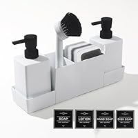 Dispenser Sapone Per Cucina Con Portaspugna - Bianco, Risparmio E Praticità - Foto 8