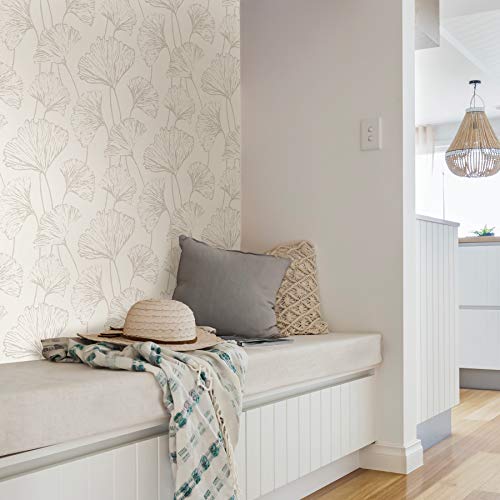 Nuwallpaper NUS3578 Silver Hikarigaoka Peel & Stick Wallpaper thumb #4