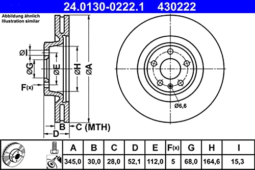 Ate 430222 Kit Freno, 1 Pezzo - 2