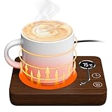 CEROBEAR Coffee Mug Warmer, Cup Warmer for Desk Home Office,Smart Mug Warmer with Gravity Sensor, 3 Temperature Settings (55℃/65℃/75℃), 4H Auto On/Off, Electric Beverage Warmer for Tea Coffee Milk