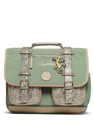 Cameleon Cartable scolaire Vert 38cm Vintage Fantasy...