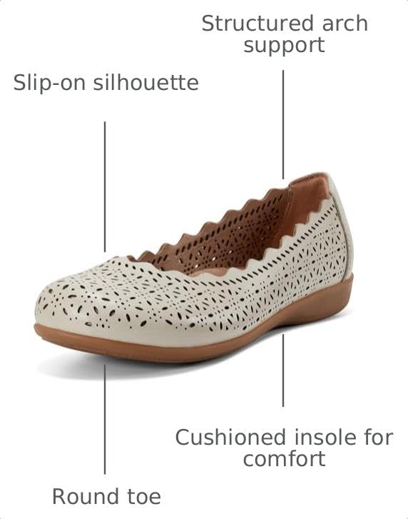 Earth® Bria Ballet Flats,Ivory 150, 6.5 W by Earth - Used condition - Image 3