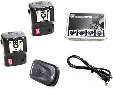 CowboyStudio NPT-04 4 Channel Wireless Trigger for External Speelights with 1 Trigger and 2 Receivers (NPT-04+extra receiver)