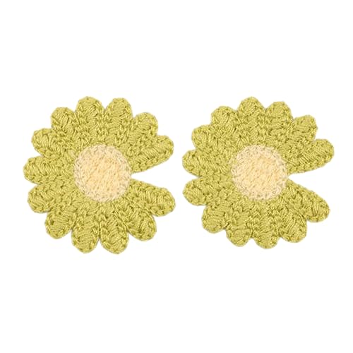 Parches de Bordado 30 Parches Bordados de Flores pequeñas 4,5 cm for Planchar, Apliques Chinos for Ropa, Grandes for Coser en Vaqueros y Chaquetas(Green)