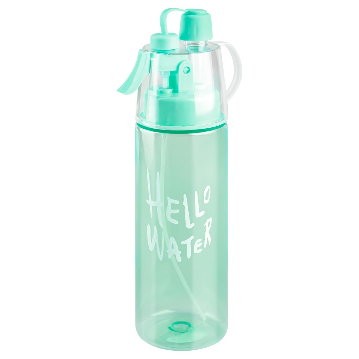 Thyonta Frosted 580Ml Hydration Spray Sports Water Bottle Outdoor Portable Student Summer Model Water Bottle For Drinking Water Hydration Cooling（D）