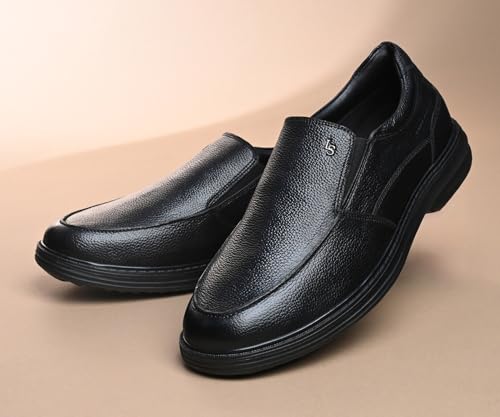 Image of LOUIS STITCH Men's Formal Slip-On Shoes | The Comforter Series | Ultra-Lightweight Slip-On Shoes for Men| Perfect for Business, Formal & Occasion Wear | LSLXPDSO