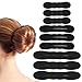 9 Pcs Hair Bun Maker Sponge Hair Buns Shaper Magic Snap Roll Sponge Curler Clips Foam Sponges Buns Hairs Styling Accessories Easy Bun Twister for Ballet French Twist Long Thin Curly Straight Wavy