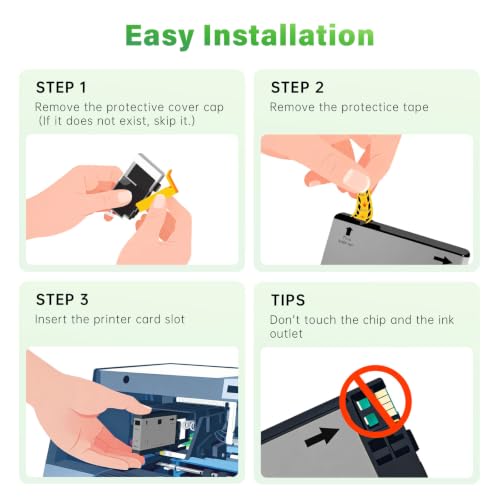 Image of 936XL 936 Ink Cartridges with Chip Replacement for 936 936XL Ink Cartridges Combo Pack for OfficeJet Pro 9117b 9110b 9120b 9130b 9120 9122 9123 9125 9130 9720 9730 Printers (with chip, 4 Pack)