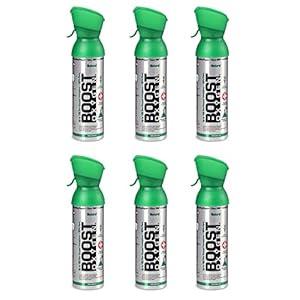 Boost Oxygen Medium Natural 5L Canister | Respiratory Support for Aerobic Recovery, Altitude, Performance & Health (6 Pack)