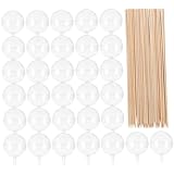 SEWACC チョコレートボールカップ キャンディホルダー 100個 透明 丸型チョコレートカップ DIYバレンタイン手作りスイーツラッピング 花束装飾用アートクラフト用