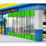 VISIBILIDAD Y PRIVACIDAD -Las cortinas de vinilo para exteriores combinan ingeniosamente las ventajas de la lona transparente con las de la lona con revestimiento verde, ofreciendo lo mejor de ambos mundos, ofreciendo cierta protección de la intimidad frente a los elementos a la vez que se disfruta de una visión clara del exterior nevado. Junto con su versátil diseño verde, es ideal para aplicaciones de invierno frío en su patio, porche, balcón y otros espacios al aire libre.