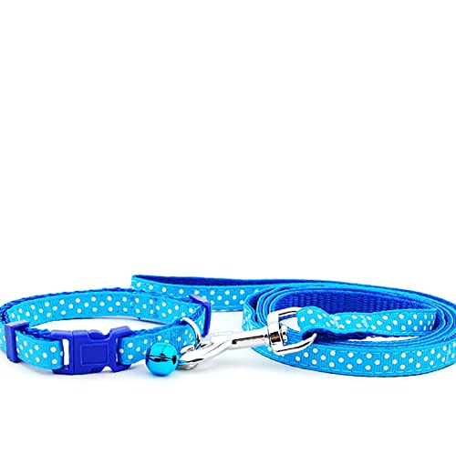 XIANGFAGS Hundeleine Halsbandleine for Hunde und Katzen, verstellbare Halsbandleine mit Glocke for Welpen und kleine Hunde im Freien (Size: Medium)