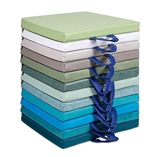 Sawysine 12 Pcs Classroom Floor Cushions for Kids,Bright Color,Square