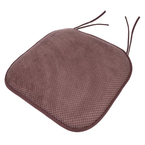 jojofuny Cojín Viscoelástico para Silla de Comedor Cojín de Asiento Ergonómico de Espuma de Memoria Tamaño Mediano Color Café Adecuado para Oficina y Uso Diario Alivio de Presión y