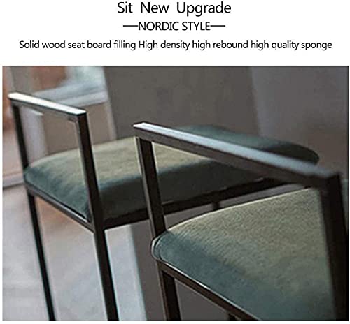 Bancos de bar, banco de altura de balcão de design moderno, cadeiras de jantar com armação de aço pa