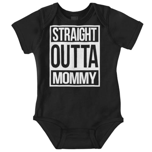 Brisco Brands Straight Outta Mommy Hip Hop Baby Romper Boys or Girls