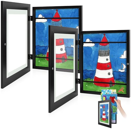 Golden State Art, 8.5x11 Kids Art Frames, Front-Opening Picture Frame