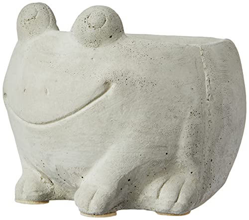 Ornamento De Cimento Vaso - Sapo Decorglass Multicolor