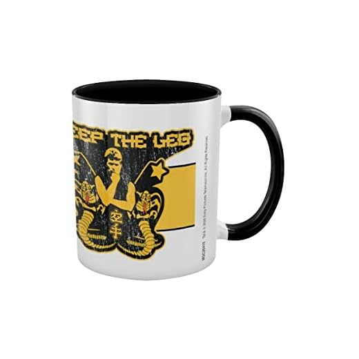 Pyramid International Cobra Kai (Sweep The Leg) Black Coloured Inner Mug 0, 11 Ounces, Cerámica, Color