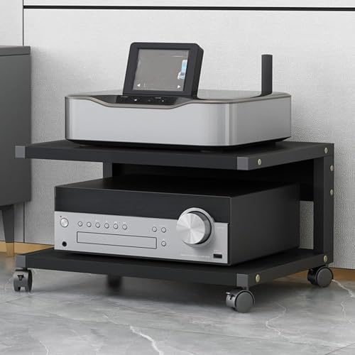 Console de jeux et lecteurs DVD sur cette tour rack AV double couche Slish - 2