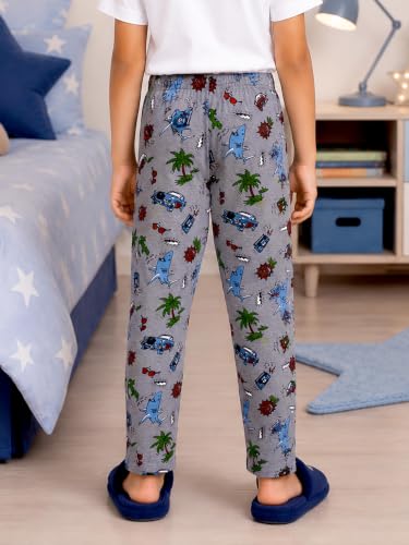 Image of KiddoPanti Boys Printed Pyjama | 100% Cotton Single Jersey Fabric | All Over Printed Design | Relax Fit & Ankle Length | Pyjama Pant