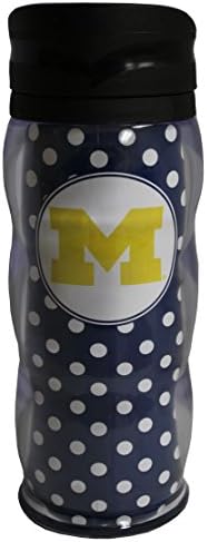 NCAA Michigan Wolverines 20oz Polka Dot Curve Tumbler