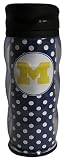 NCAA Michigan Wolverines 20oz Polka Dot Curve Tumbler