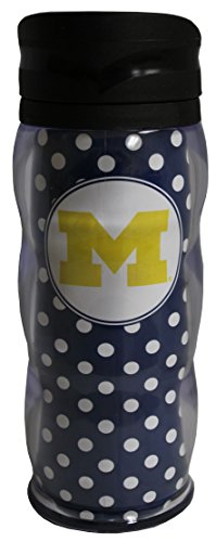 Ncaa Michigan Wolverines 20Oz Polka Dot Curve Tumbler #TOP9