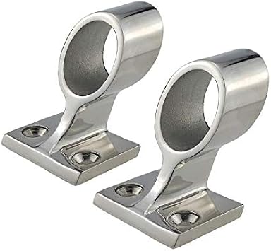 NRC&XRC 316 Stainless Steel Hand Rail Fitting, 60 End-Right/Center/Front-Lift HandRail Fitting for7/8inch Tube OD Marine Boat Yacht