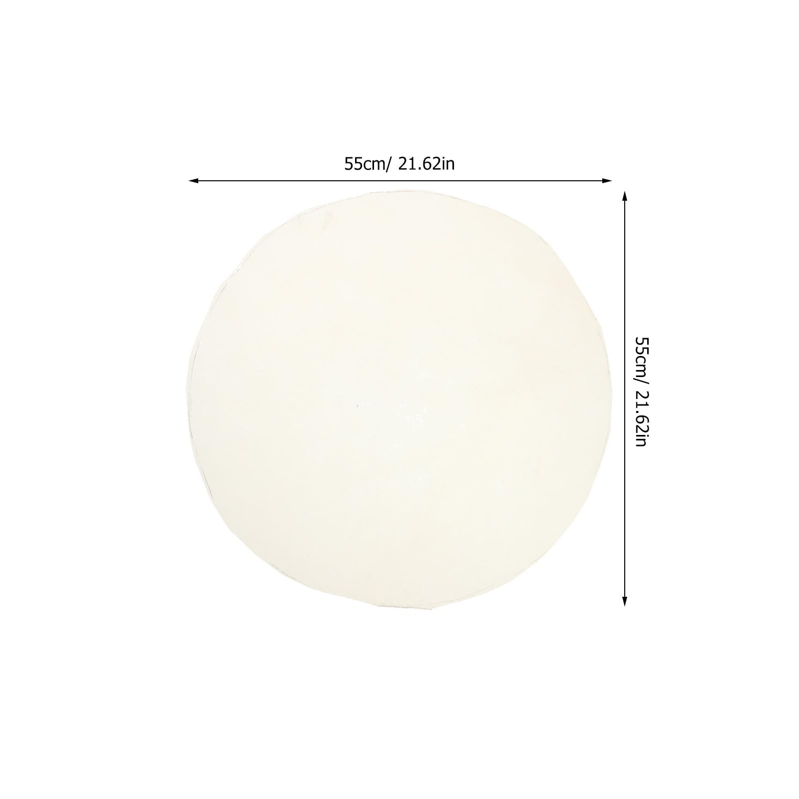 INOOMP Pelle di capra beige per tamburo - Pelle di capra di ricambio per tamburo djembe africano da 55 cm/21,61 pollici - Accessori per strumenti musicali