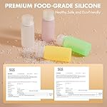 Muslish 21 Pack Leak Proof Silicone Travel Bottles Set, TSA Approved Containers for Toiletries, Travel Size Accessories and Shampoo Conditioner Bottles with Toiletry Bag (BPA Free) - Image 3