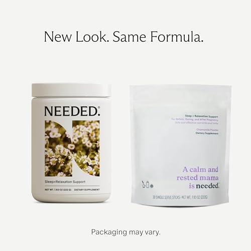 Needed. Sleep and Relaxation Support - Chamomile Powder for Relaxation and Magnesium Powder for Sleep Support, Safe and Effective Nutrients & Botanical Blend for Calm Sleep Supplement - 30-Day Supply - Image 3