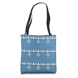 Vintage Pyrex Snowflake Garland, Mid Century Kitchen Tote Bag