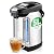 NutriChef Digital Water Boiler and Warmer - 5L/5.28 Qt Stainless Electric Hot Water Dispenser w/LCD Display, Rotating Base, Keep Warm, Auto Shut Off, Safety Lock, Instant Heating for Coffee & Tea