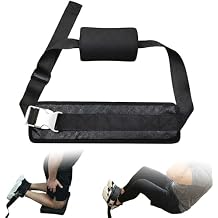 Nordic Hamstring Curl Strap Multi-Function Leg Trainer for Nordic Curls, Sit-Ups, Core Workouts, with Thick Neoprene Padding, Extra-Large Foam Stopper, Quick Release Design