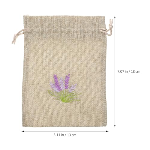 Sacos de Lino para Lavanda 10pz Bolsas con Cordón miniatura 2