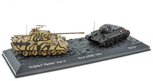 World of Tanks Panzerset"Kursk" Panther- vs. T-34 Die-Cast Fertigmodelle 1:72 Cover