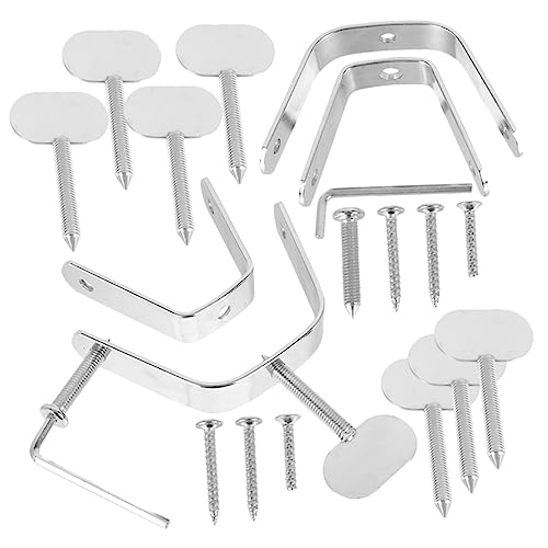 Alipis 2sets Supporto per Bicchieri Sospeso Parti per Porta Prosciutto Realizzato in Acciaio Inossidabile Facile da Installare e Pulire