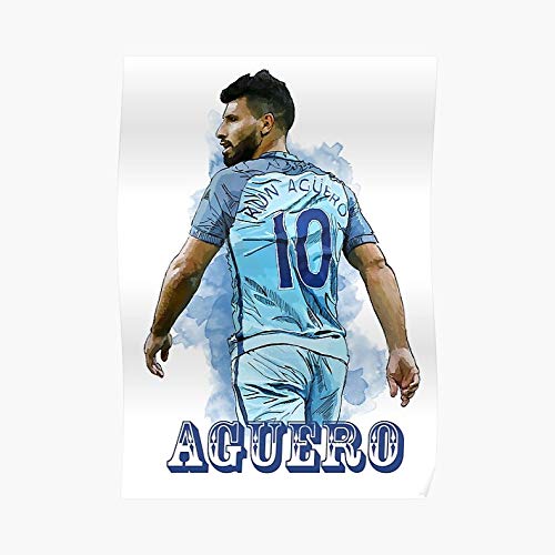 Sergio Kun Aguero Poster Posters For Classroom & Office Decorations | Inspirational Quote Wall Art Teachers, Students, School Counselors, Home