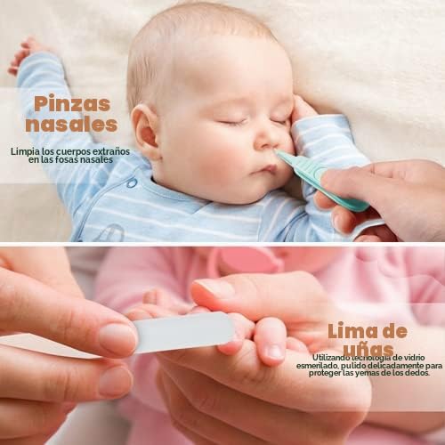 Miniatura 4 de Set De Aseo Para Bebés 6 En 1, Cepillo Y Peine De Madera Natural, Tijeras Para Uñas, Lima De Uñas Y Pinzas Para Niños Y Recién Nacidos En Un Bonito Estuche De Regalo