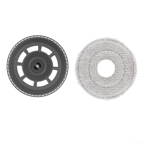 Juego de estante y trapo para aspiradora compatible con Dreame para modelos X50 Pro Ultra S40 para cepillo de borde fiable y reemplazo de bolsa de polvo (gris)