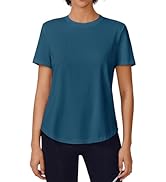 PINSPARK Soft Workout Tops for Women Short Sleeve UV Protection Shirt Quick Dry Athletic Hiking T...