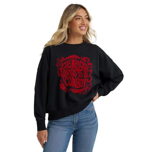 Wrangler Lainey Wilson Everybody Black Crew Neck