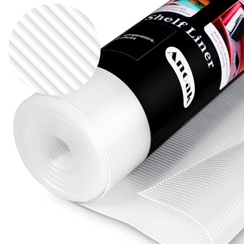 Anoak Shelf Liner - Non-Slip Cabinet Liner, 30 Inch x 10 FT(120 Inch) Durable Waterproof Washable Oil-Proof for Kitchen Cabinet, Shelves, Refrigerator, Storage, Desks, Non Adhesive
