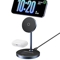 UGREEN MagFlow Caricatore Wireless Compatibile con Supporto Magsafe, Stazione di Ricarica Magnetica...