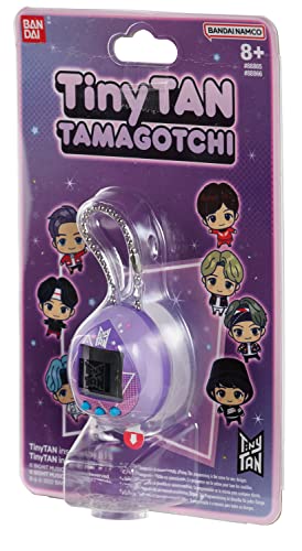 Tamagotchi Tiny Tan Purple 88866 de Bandai mascota virtual coleccionable 4