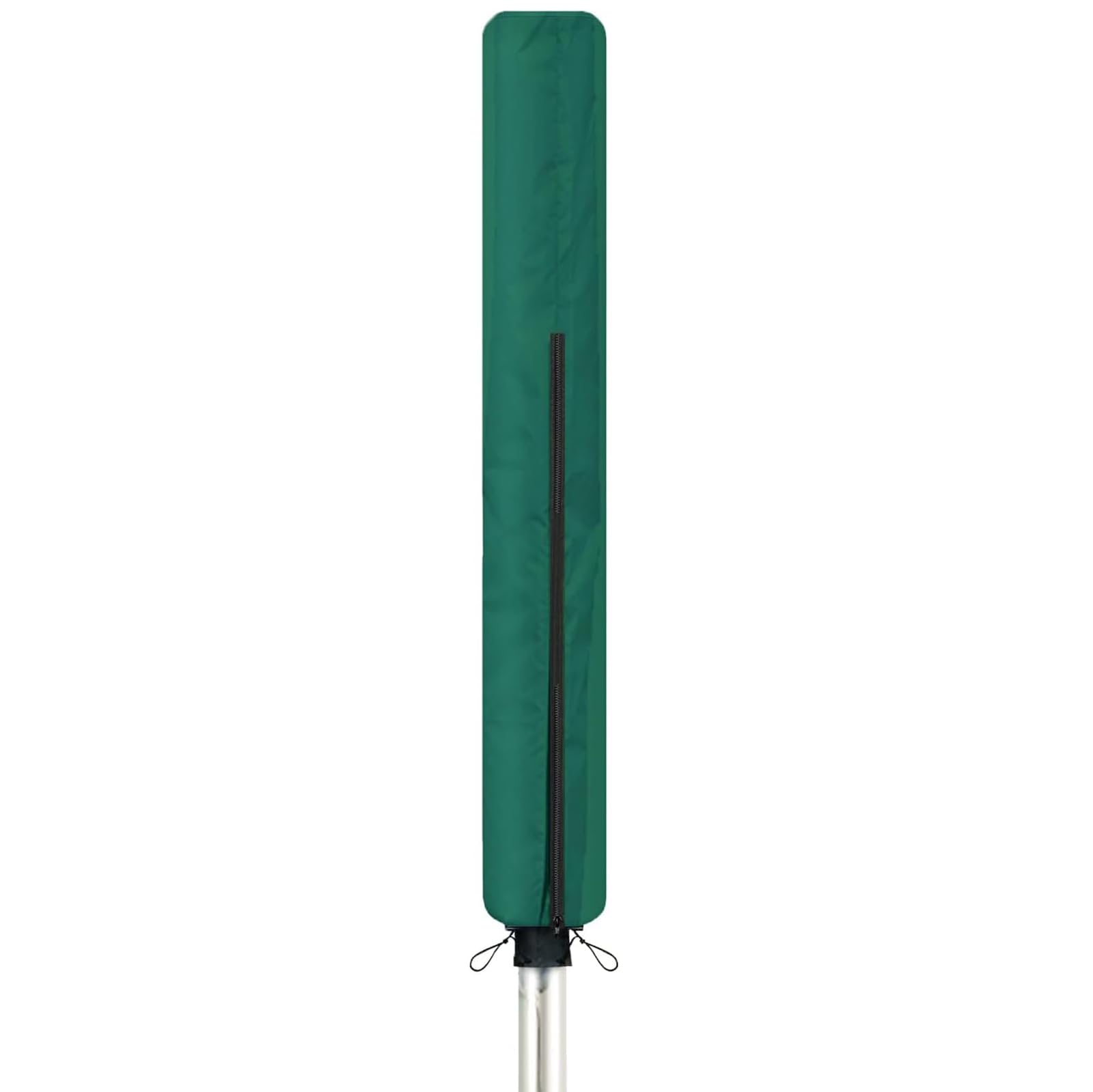 Csarpect Green Rotary Airer Cover, Clothes Washing Line 420D Oxford Waterproof Windproof Uv-Resistant & Non-Slip Lining Dryer Umbrella Parasol Protective Zips, For Garden All Rotaries (,160*15*15Cm)